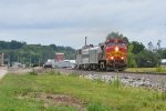 BNSF 758 Leads the Geo train down the Hannibal Sub.